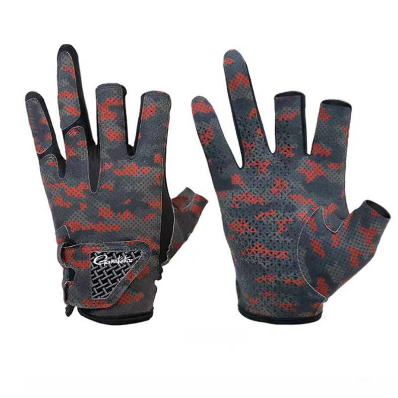 Cycling Glove Padded - Guantes de pesca Gamakatsu antideslizantes, transpirables,
