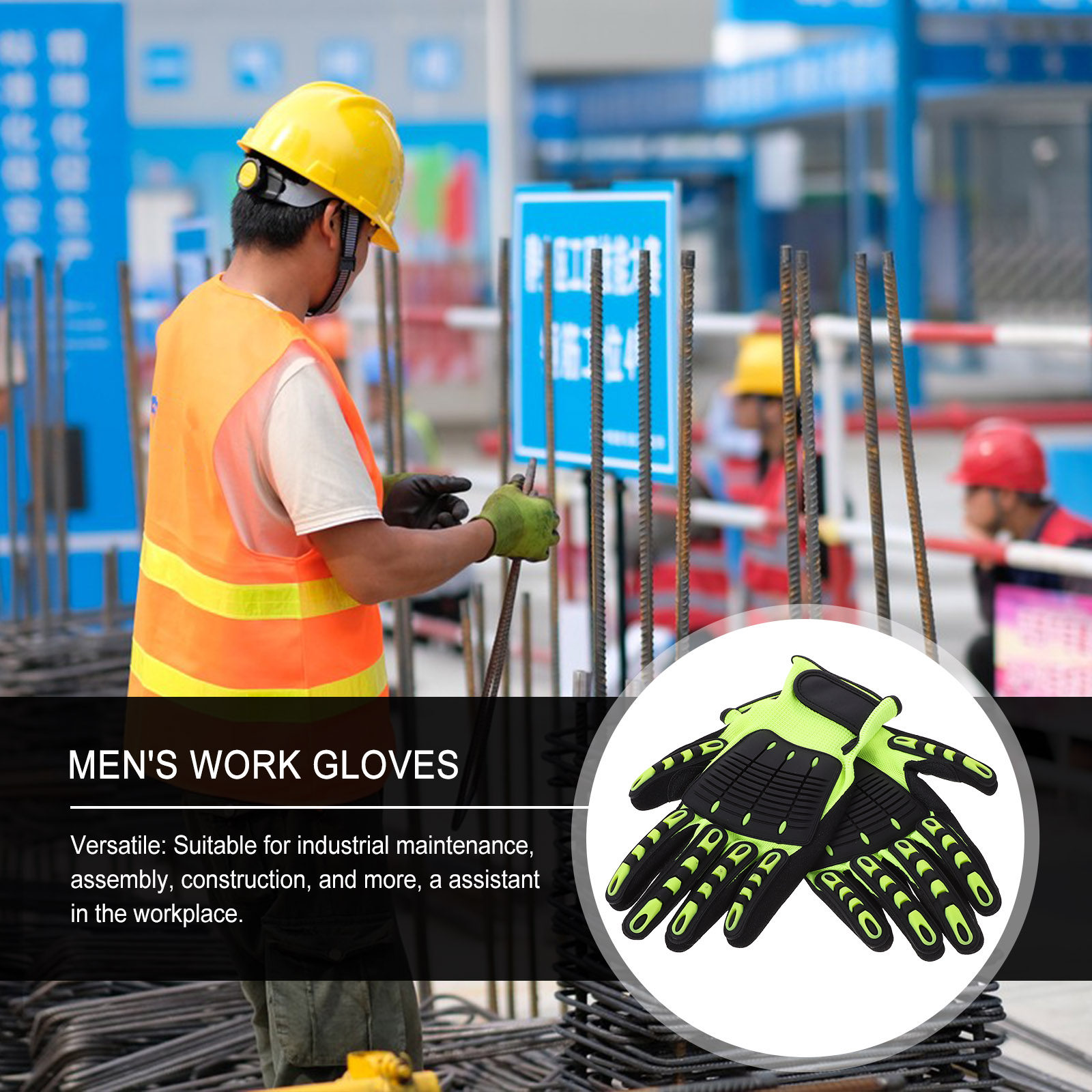 1 par de guantes de jardinería - Work Glove Impact reseña y precio